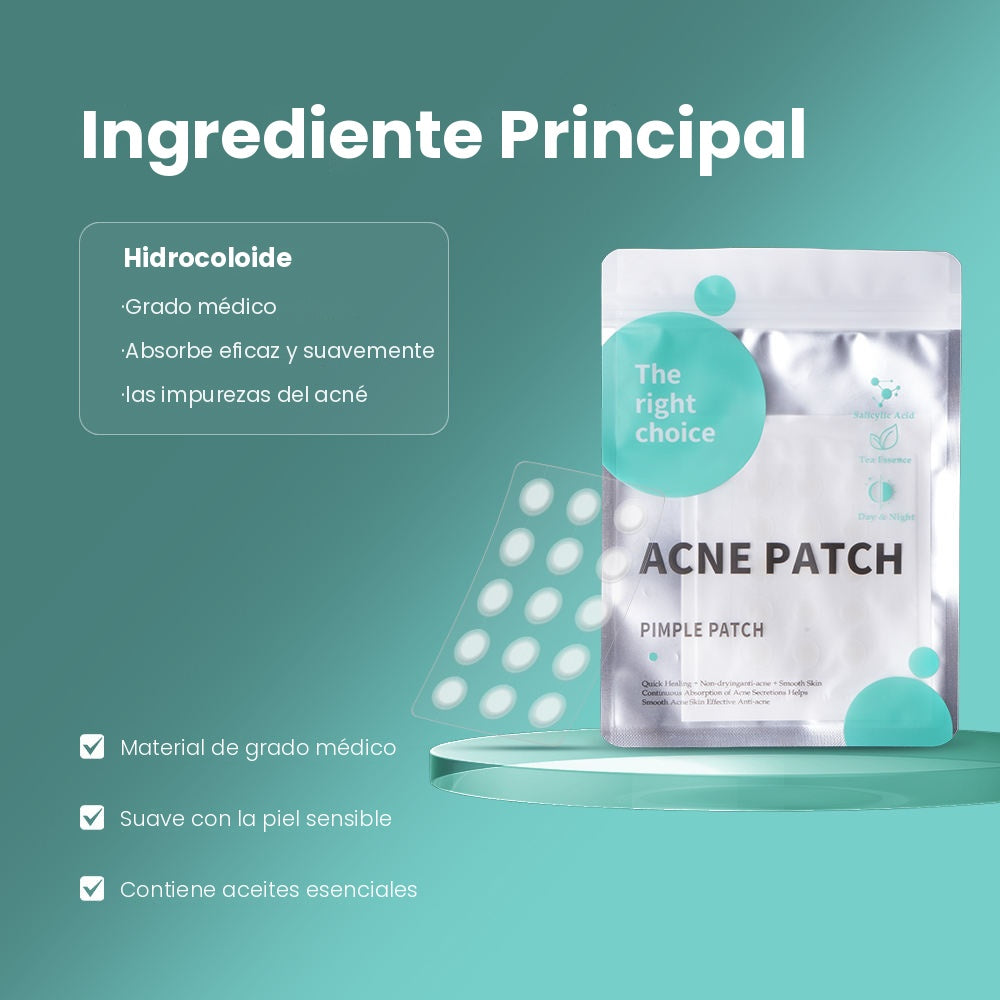 Parches hidrocoloides faciales para acné, ultrafinos y transparentes, 15 unidades